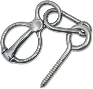 Horshi, venta al por mayor, anillo bloqueador, anillo de corbata de <span class=keywords><strong>caballo</strong></span>, acero inoxidable, reducción de <span class=keywords><strong>caballo</strong></span> herido al tirar hacia atrás - Product Image 2