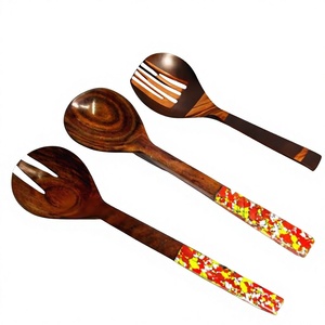 Juego de servicio de ensalada de acero inoxidable sostenible Cubiertos de lujo para uso en hoteles, bodas y fiestas - Product Image 1