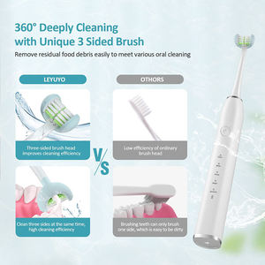 LULA 3D <span class=keywords><strong>Sonic</strong></span> spazzolino 360 pulizia <span class=keywords><strong>3</strong></span> testina laterale 5 modalità di spazzolino elettrico ricaricabile per adulti - Product Image 6