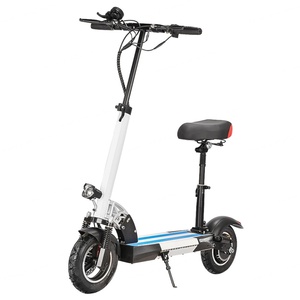 Trottinette électrique 10 pouces pour adultes, 500W, batterie lithium, pliable avec siège, unisexe, deux roues, vente chaude - Product Image 5