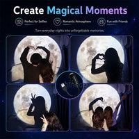 Lampe projecteur Galaxy avec diapositives interchangeables 360 °   Lampe de nuit flexible à col de cygne, alimentée par USB, pour chambre à coucher