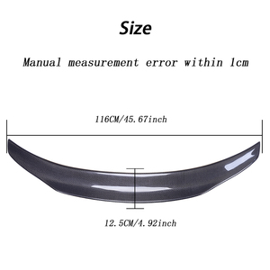 DGRCCS W118 C118 PSM Style Carbon Fiber UV Paint Polished Rear Spoiler 2019-2024 Tape - Product Image 3