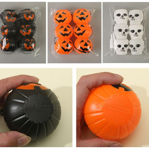 Lot de 6 mini-seaux citrouille d'Halloween en plastique, conteneurs à bonbons, décorations de fête, seaux pour la fête des trucs ou des fripes - Product Image 3