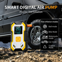 Démarreur de voiture 12V 6000mAh avec compresseur d'air 19mm, batterie externe d'urgence SOS, lampe LED et gonfleur de pneus multifonction