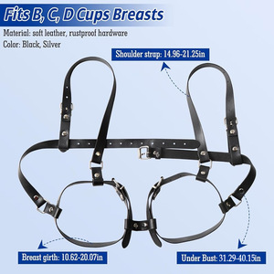 New Female SM Bondage <strong>Corset</strong> Sexy Erotic Lingerie with Slave Body Bondage Ties Adult <strong>Fetish</strong> Products Made From Leather - Product Image 3