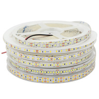 Lampu LED Strip Perekat Sendiri 24V Kecerahan Tinggi Tegangan Rendah Spektrum Penuh Ambient 120 Beads 8mm 2835 Linear Aluminium