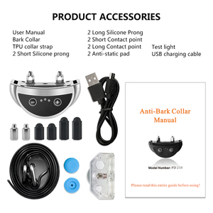 Automatic Barking <strong>Collars</strong> for Dog Waterproof <strong>Anti</strong> Barking Pet Training Supplies <strong>Bark</strong> Static Shock <strong>Collar</strong> - Product Image 4
