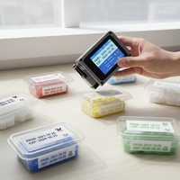 Mesin Kode QR Portabel Mini Manual, Printer Inkjet Barcode untuk Kain dan Tabung untuk Industri Pertanian