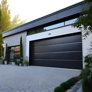 Porte de <span class=keywords><strong>garage</strong></span> professionnelle sans cadre en aluminium, verre réfléchissant de haute qualité, design postmoderne, étanche, automatique, à ouverture par le haut - Product Image 5