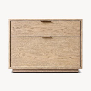 Table de chevet en bois massif de style artisanal <span class=keywords><strong>vintage</strong></span> américain RH French, avec deux tiroirs, personnalisable pour chambre à coucher et salon - Product Image 4