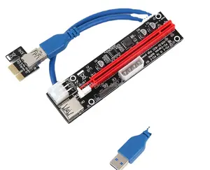 The Newest riser card with 4PIN 6PIN SATA USB together