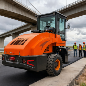 Mini compacteur vibrant portatif de rouleau de route 500kg rouleau de route vibrant diesel pour la route - Product Image 3