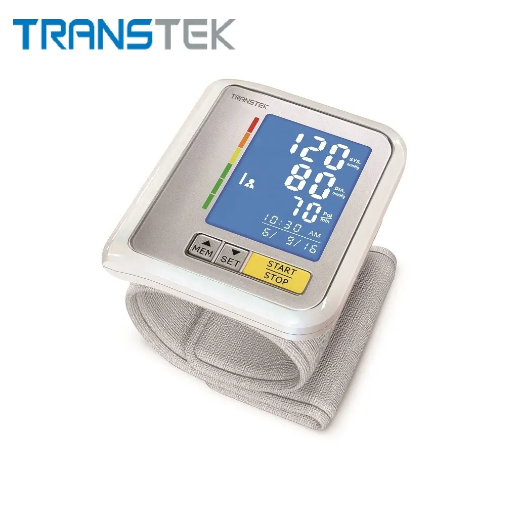 Transtek intelligent digital heart rate monitoring sphygmomanometer wrist blood pressure monitor for family and hospital