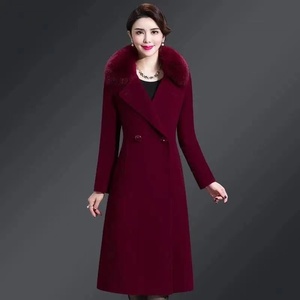 Cappotto <span class=keywords><strong>Trench</strong></span> in Lana e Cashmere da <span class=keywords><strong>Donna</strong></span> con Collo in Pelliccia Sintetica, Antivento, Prezzo di Fabbrica, in Pile - Disponibile all'Ingrosso per l'Autunno - Product Image 1