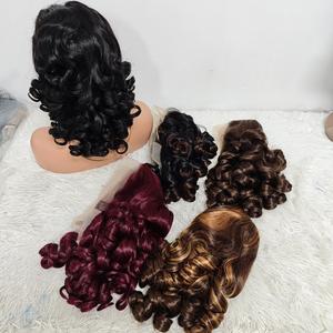 Promotion Letsfly : Perruques en Cheveux Humains en Gros, Ondulées et Volumineuses à 200 %, 18 Pouces, Perruques Lace Front 13x4 en Cheveux Humains - Product Image 6