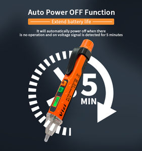 Vicimeter temassız gerilim dedektörü sıfır canlı tel çift menzilli LCD ses alarmı akıllı test cihazı AC-4 - Product Image 3