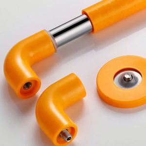 Barres d'appui pour handicapés de 24 pouces, en acier inoxydable, fixation au sol, main courante pour toilettes, barre de sécurité pour salle de bain, pour personnes âgées, handicapées, enceintes - Product Image 5