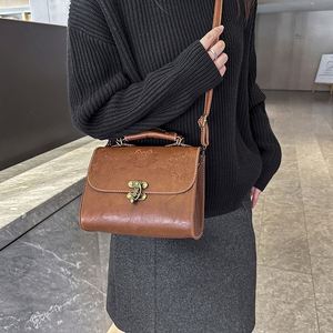 Fashion Luxury Handbags for Women Retro Embossed Design Crossbody Bag, Fashionable and Simple Shoulder Bag - Product Image 2