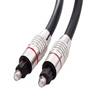 Audio Optic Digit Cable 1000mm Overmolded Cable Assemblies Strip Black PVC Digital Optical Fiber Amplifier Audio Transmission Overmolded Cables