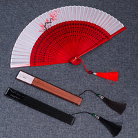 Éventail pliant en soie imprimée fait main, style chinois, accessoire de danse, pour séances photo, Hanfu, Cheongsam, défilé, pour enfants