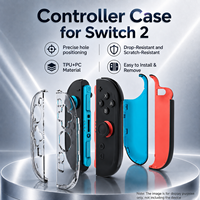 Coque de protection hybride TPU+PC tricolore facile à installer avec clip de verrouillage pour manettes Joy-Con de Switch 2 – Accessoires de jeu