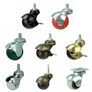 Swivel pp Universal Office Chair <span class=keywords><strong>Castors</strong></span> Fornecedor Anel Stem Móveis Castor 50mm Ball Caster Wheel para Sofá - Product Image 4