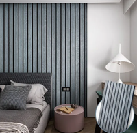 Panneau mural cannelé PS imperméable décoratif pour l'intérieur