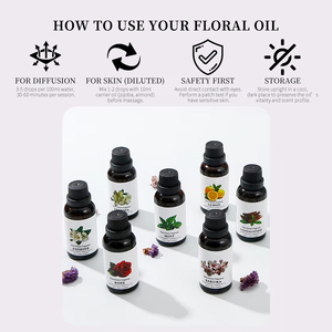 Aceite Esencial <span class=keywords><strong>de</strong></span> Aromaterapia al por Mayor <span class=keywords><strong>de</strong></span> 30 ml, Extracto <span class=keywords><strong>de</strong></span> Plantas Orgánicas Naturales, Rosa Fresca, Lavanda, Jazmín, Limón, <span class=keywords><strong>de</strong></span> Larga Duración - Product Image 5