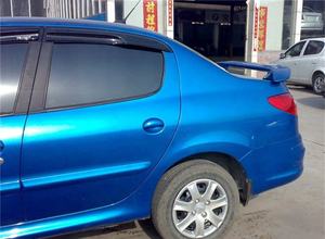 Aileron arrière pour <span class=keywords><strong>Peugeot</strong></span> <span class=keywords><strong>207</strong></span> Seden 2006-2013, aileron pour <span class=keywords><strong>Peugeot</strong></span> 308 avec lumière, matériau plastique ABS, couleur de l'aileron arrière - Product Image 3