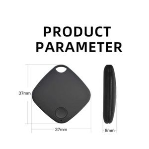 Traceur GPS intelligent certifié MFI, réseau Find My, BLE 5.4, iOS, anti-perte, animaux de compagnie, clés, bagages |   Chercheur de clés à batterie remplaçable pour personnes âgées - Product Image 2