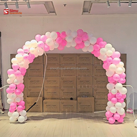 Colonnes de ballons en latex auto-gonflantes pour mariages, fêtes d'anniversaire, colonnes de ballons en forme de fleurs
