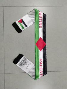Bufanda Promocional con la Bandera Nacional de Palestina, Bufanda de Satén con Diseño Personalizado para Aficionados al Fútbol, Eventos Deportivos - Product Image 3