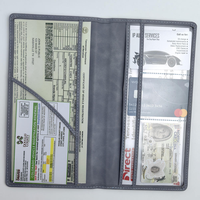 Portefeuille de voyage en cuir PU avec emplacements pour cartes, pour documents, billets d'avion, cartes d'embarquement, fabriqué au Guangdong