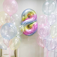 10 pouces 2g 12 pouces 3g cristal Pastel ballons cristal Transparent Latex ballons fête d'anniversaire décoration cristal Latex ballons