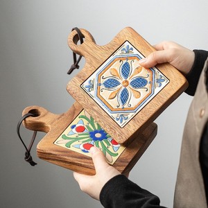 Nuevo Posavasos de Madera - Almohadilla Aislante Térmica <span class=keywords><strong>para</strong></span> <span class=keywords><strong>Mesa</strong></span> y Suelo - Almohadilla <span class=keywords><strong>para</strong></span> Azulejos Antiguos - Mantel Retro - Almohadilla Antiescaldaduras - Product Image 4