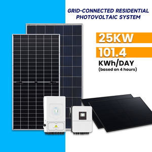 Solución de Energía Solar Fotovoltaica Conectada a la Red Jingkai <span class=keywords><strong>Solis</strong></span> de 25KW 25000W, Sistema Completo de Generación Solar para Viviendas y Uso Comercial Ligero - Product Image 1