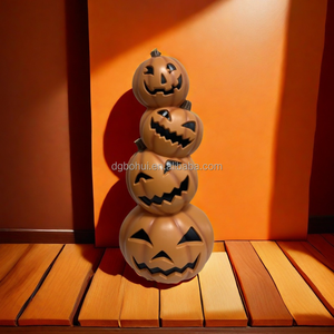 Décorations de fête Prop Lights Lanterne en plastique 36in Halloween Citrouilles éclairées - Product Image 5