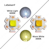 Perle de lampe LED SMD 7070 ultra-lumineuse à 4 puces, courant constant 3V 6V 12V, haute puissance 20W 40W 110lm/W avec plaque de cuivre PCB de 20 mm