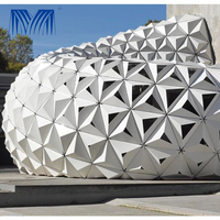 Panneau de mur rideau en aluminium massif prépeint de haute qualité, résistant à la corrosion, gravé au laser 3D, épais