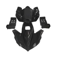 Kit Complet Carénages en Plastique pour Mini Quad VTT 47CC 49CC Enfants avec Réservoir de Carburant, Selle et Repose-Pieds