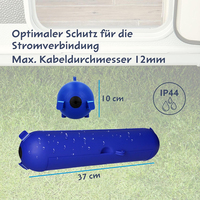 Boîte de protection étanche pour usage extérieur, camping, jardin, construction, sécurité, compatible avec les prises CEE
