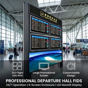 Terminal FIDS de Sistema Completo con Pantalla LCD Personalizada y CMS para Visualización de Información de Vuelos en Aeropuertos y Señalización de Terminales - Product Image 1