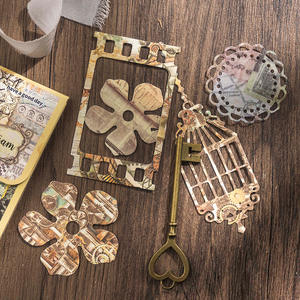 Paquete de 20 Piezas de Papel Decorativo Serie Steam Era, Material Retro para Manualidades, Pegatinas Base para DIY, 8 Modelos - Product Image 5