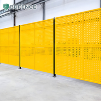Clôture de sécurité robuste pour atelier, personnalisable en largeur, barrières industrielles, clôtures de division de zone d'entrepôt