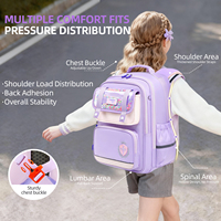 Sac à Dos Scolaire pour Enfant, Vente en Gros, Sac à Dos Scolaire Imperméable pour Enfants, Sac à Dos Ergonomique 3D pour l'École Primaire, pour Filles et Garçons