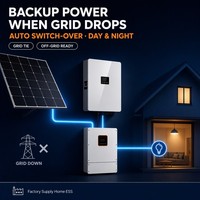 Baterai Siap Pakai 3kW 8kW Silikon Monokristalin Penyimpanan Energi Rumah Inverter Hibrida Baterai Dinding Pasokan Pabrik PV Energi Lengkap