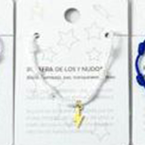 Pulsera de Acero Inoxidable Golden Lightning con Nudo de Siete Estrellas, Joyería de Moda Hecha a Mano, Set de 12 Piezas - Product Image 6