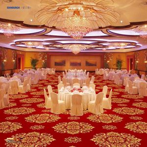 Chất lượng cao cấp 100% Polypropylene Polyester khách sạn thảm với hoa màu đỏ mô hình tường để tường 100% PP WILTON thảm - Product Image 1