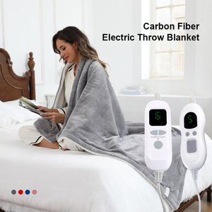 Nhà Máy Bán Hàng Trực Tiếp Điện Nước Nóng Chăn LCD Hiển Thị 6 Nhiệt Cài Đặt 1 ~ 9 H Hẹn Giờ Máy Có Thể Giặt Chăn Kiểm Soát Nhiệt Độ - Product Image 2