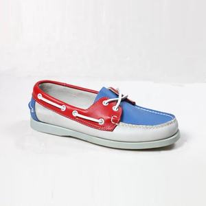 Mocassins de conduite pour hommes en <span class=keywords><strong>cuir</strong></span> véritable, style rétro, à lacets, souples et décontractés, à plateforme, multicolores, type chaussures bateau - Product Image 5